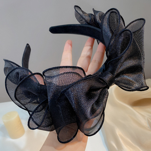  New Big Bow Hair Accessories Women's High Skull Headband Hairpin Runaway Princess Headwear Manufacturer Wholesale