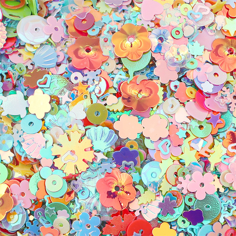 Color plateado lentejuelas nido pieza flash DIY material decorativo ropa Ropa Accesorios hecho en casa pendientes materiales accesorios image 21
