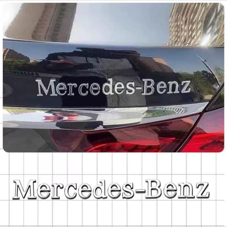 Mercedes-Benz car emblem, rear badge, E/C-Class, E300L/GLC/GLE/AMG/260L, digital English lettering, rear badge modification