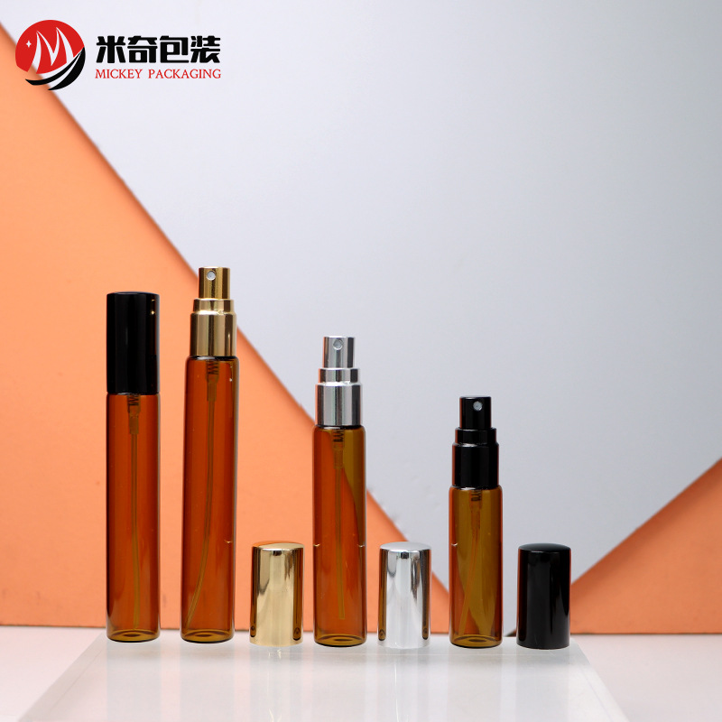 多规格容量7ml 10ml 13ml 15ml小容量玻璃瓶香水瓶乳液试管茶色瓶