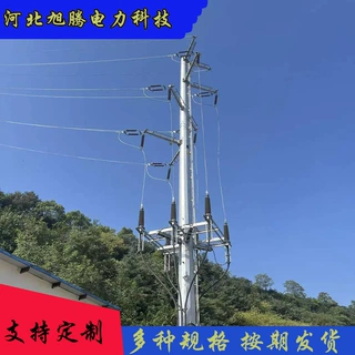 电力铁塔钢管杆塔输电线路电力杆角钢电力塔双回路耐张钢杆塔