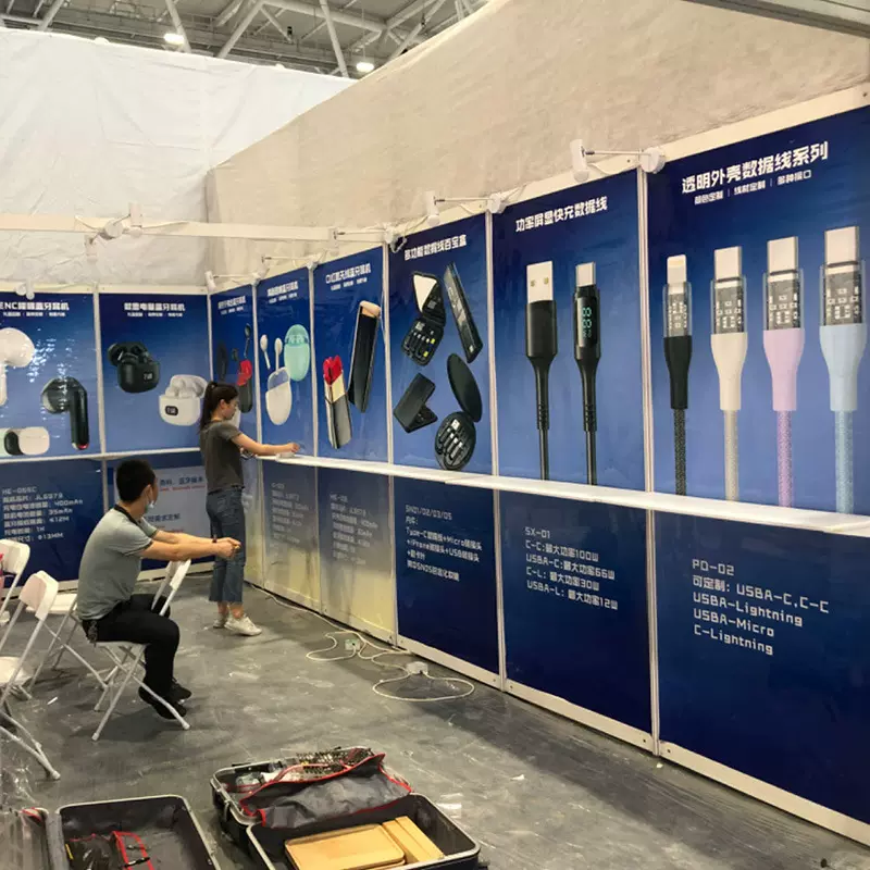 供应展会贴纸海报 展会挂轴画 参展物料 工厂发货