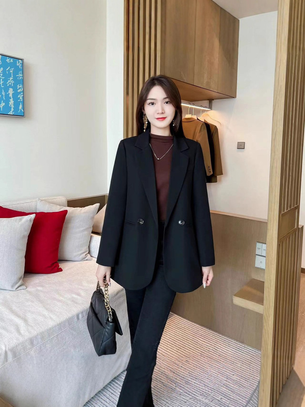 2025西装外套秋冬新款小个子加棉气质通勤今年流行休闲西服上衣女|undefined