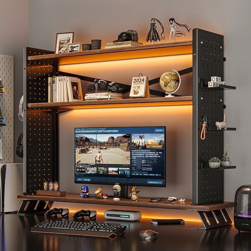 Desktop Storage Rack Desktop Bookshelf Desk Hole Board Shelf Multi-layer Storage Rack Computer Monitor Elevated Rack Desktop Storage Rack Desktop Bookshelf Desk Hole Board Shelf Multi-layer Storage Rack Computer Monitor Elevated Rack