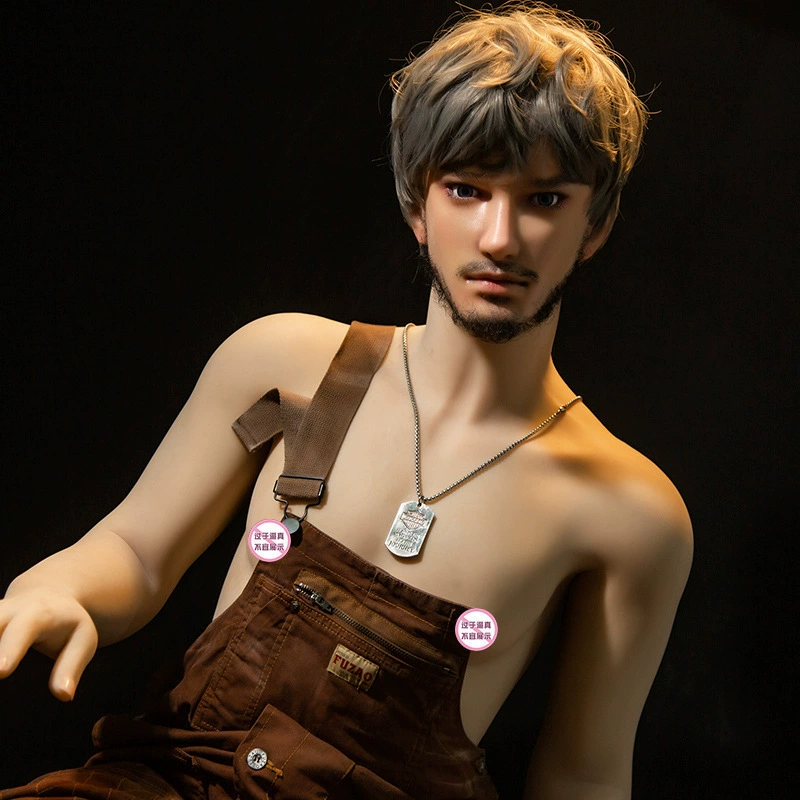 Cross -border women with the whole body of the whole body solid silicone male doll gay real adult sex anus can be inserted into the masturbation device