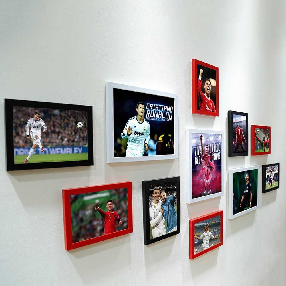 C Luo cartel UEFA fútbol Copa del Mundo estrella dormitorio mural de la pared dormitorio pintura decorativa montado en la pared marco de fotos Foto de la pared