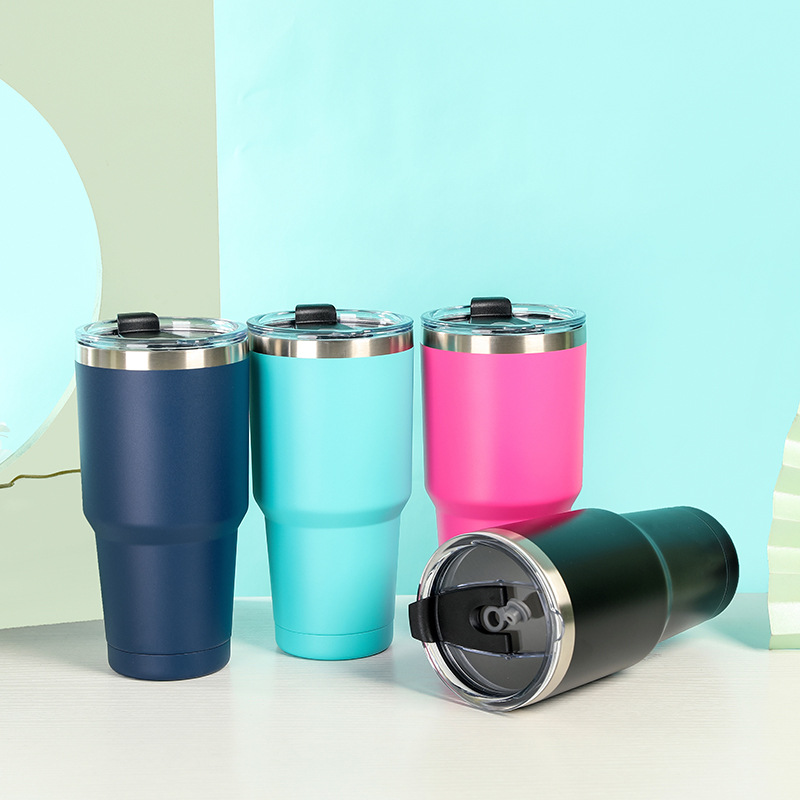 Transfronterizo 30oz taza de helado de coche acero inoxidable 304 taza de vacío de regalo hogar coche de doble capa de vacío taza de cerveza