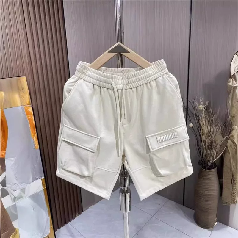 Прилив свободные укороченные брюки мужские новые эластические туфли