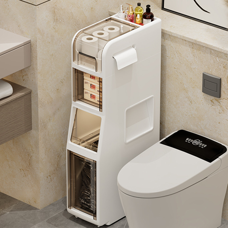 Household Trash Can Toilet Bathroom Bedroom 2025 New Kitchen Living Room Sandwich Large Capacity Paper Bucket Cabinet