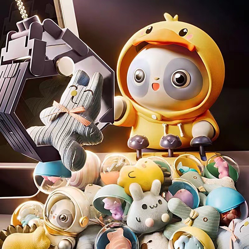 Máquina de sujeción de muñecas para niños máquina de muñeca de clip que funciona con monedas pequeño hogar Video Game mini máquina de torsión de huevos para niños y niñas juguetes de celebridades en línea