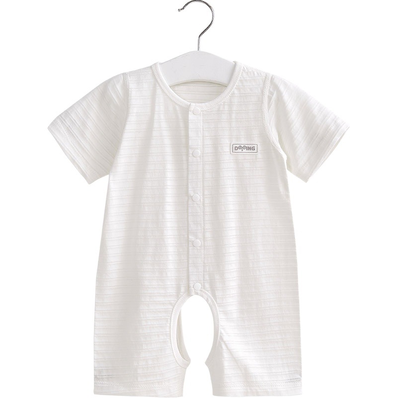 Bebé mono verano delgada recién nacido Ropa aire acondicionado entrepierna abierta mameluco manga corta masculina y femenina Bebé Ropa de verano