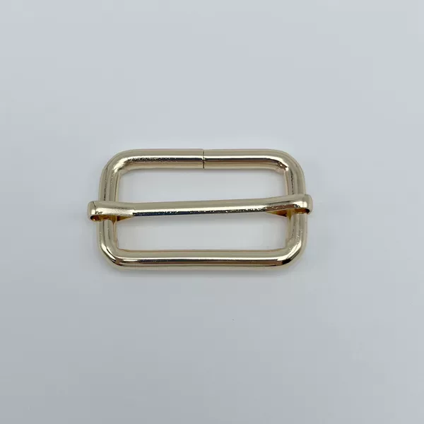 Half-inch square buckle with core light gold color