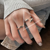 Tide, summer trend adjustable retro ring hip-hop style, Japanese and Korean