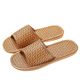 Household sandals and slippers men's summer rattan straw woven women's indoor home linen non-slip non-smelly feet summer wholesale four seasons