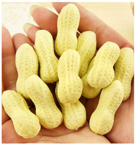 E-0000 spoof creative stationery cute simulation peanut eraser bulk pencil eraser student gift prizes
