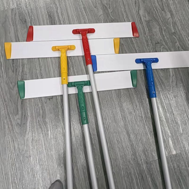 Microfiber flat mop household floor tile floor mop hook-and-drop aluminum plate dust flat mop hospital mop