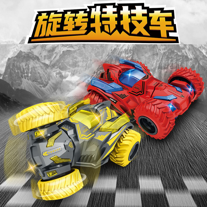 Twist and roll double-sided vehicle 4WD inertia off-road vehicle stunt rotary deformation vehicle children's toy car boy