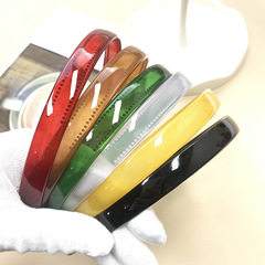 2024新款ABS果凍色發箍簡約氣質高端帶齒防滑頭箍女百搭頭飾髮飾