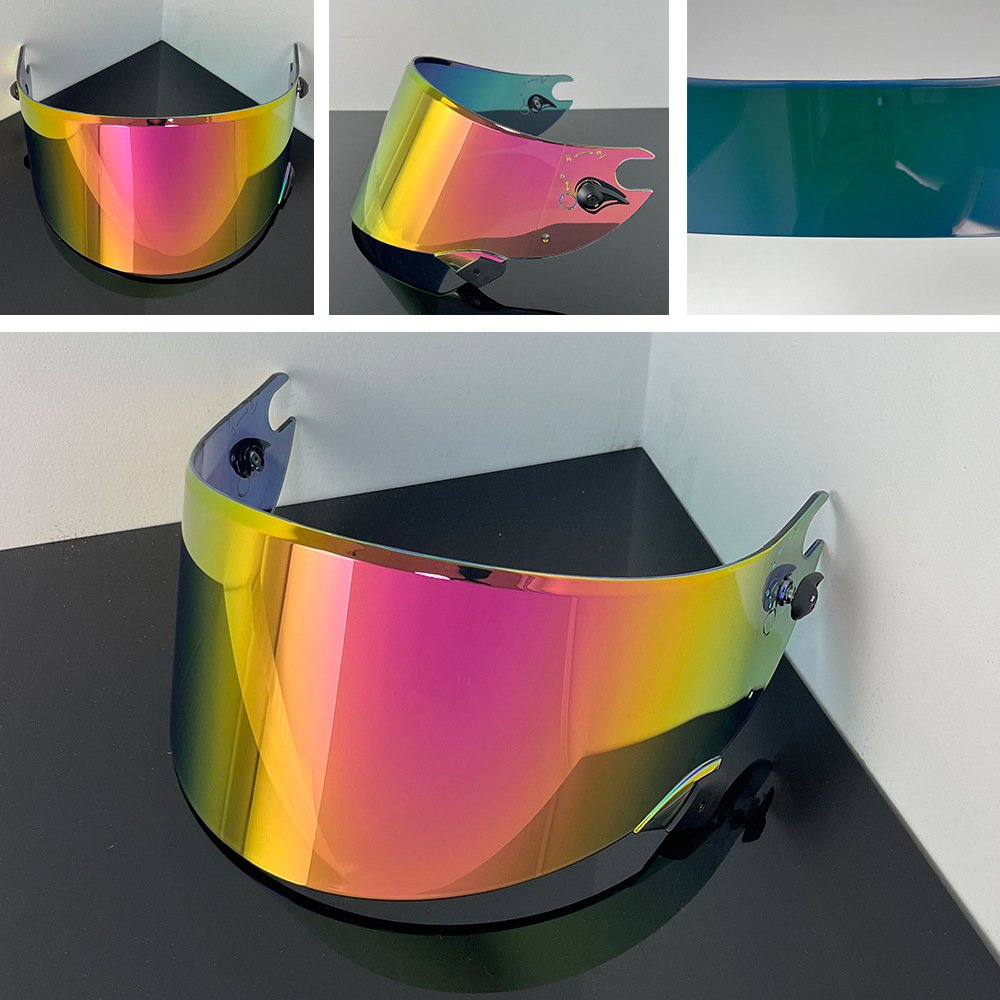 Helmet Lens Compatible with Race R Pro Gp/06, High-Definition Protective Mirror Lens, Windproof and Uv-Resistant