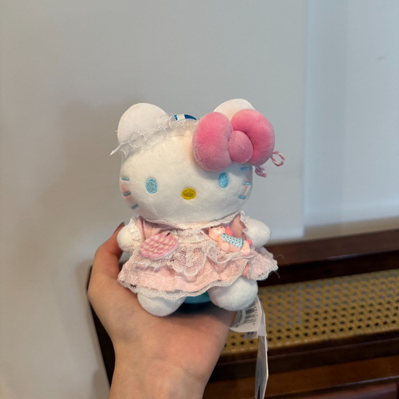 正版kt挂件HelloKitty三丽鸥毛绒公仔玩偶钥匙扣可爱包挂饰礼物|undefined