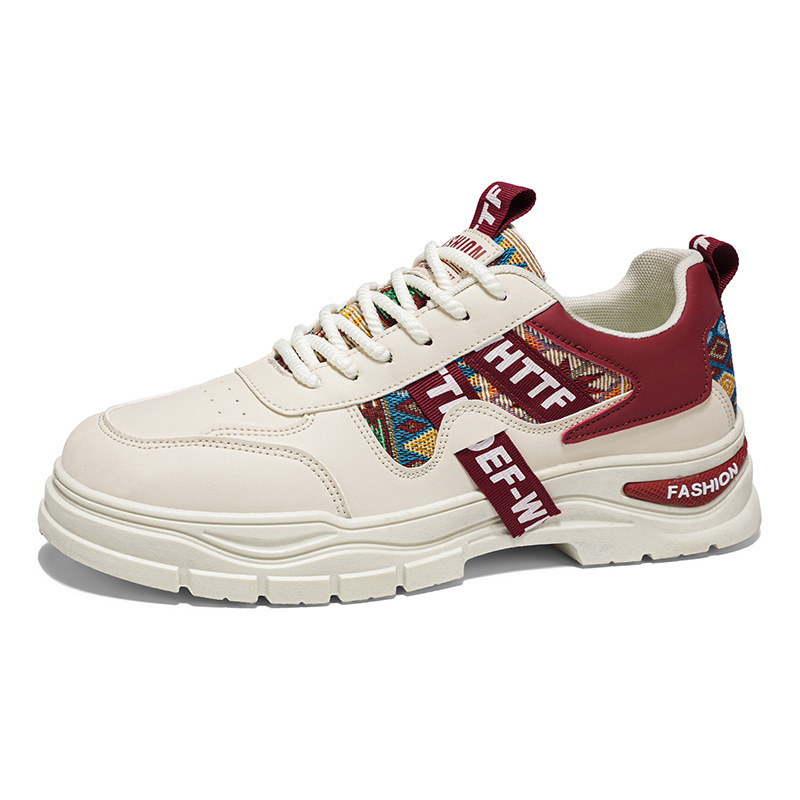 Zapatos deportivos de hombre primavera nueva tendencia universal aumento antideslizante suela gruesa resistente al desgaste zapatos deportivos casuales zapatos de hombre