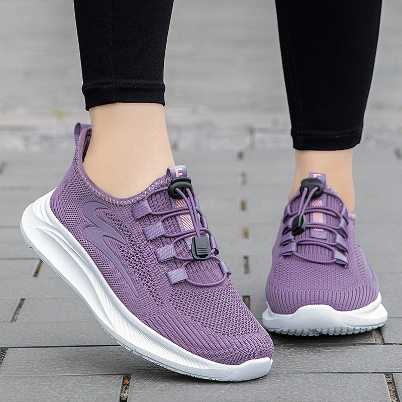 Летняя новая пожилая обувь женская обувь мама обувь среднего и пожилого возраста нескользкая легкая обувь для спортивной обуви