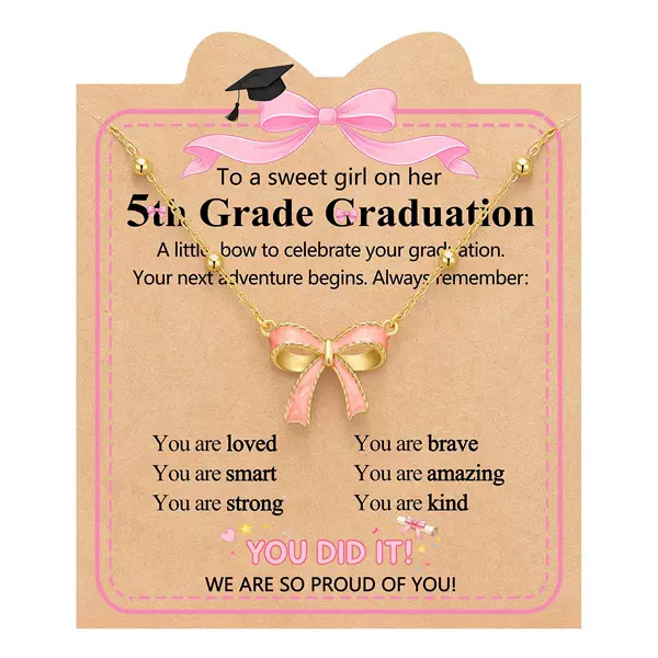 Amazon's Best-Selling Exquisite Bow-Knot Necklace, Unique and Versatile, Is a Graduation Gift for All Grades