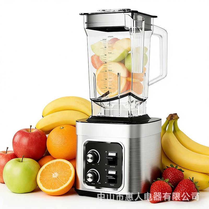 Licuadora Pesada Comercial y Doméstica 2L de Acero Inoxidable con Control de Perilla para Comercio y Hogar image 1