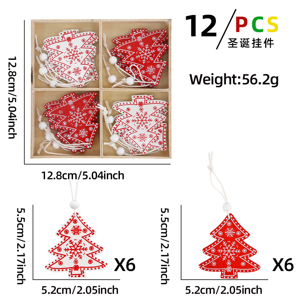 Árbol de Navidad colgante (12 unids/caja)