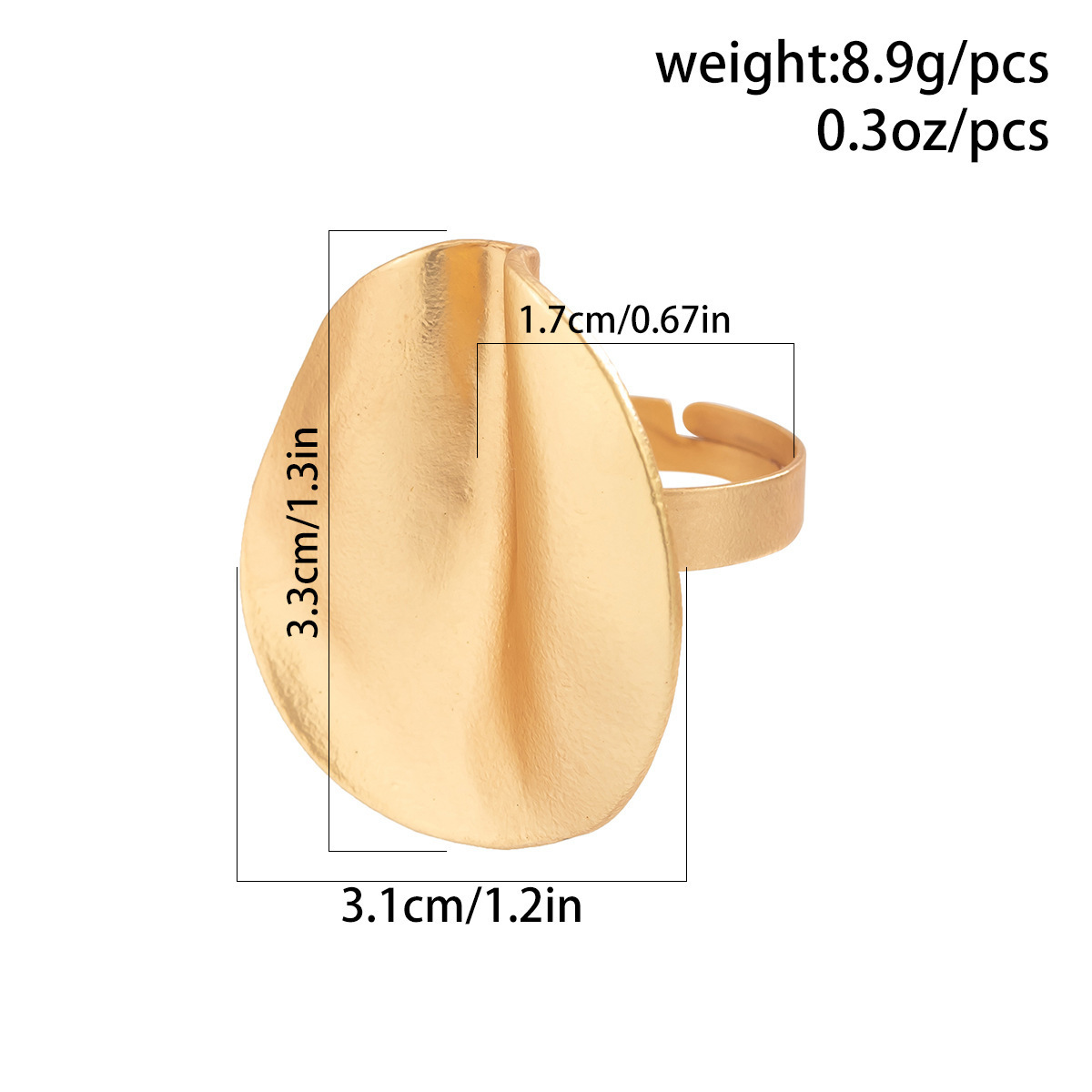 1 Piece Quantity Elegant Geometric Flower Alloy Irregular Plating Women's Open Rings Rings