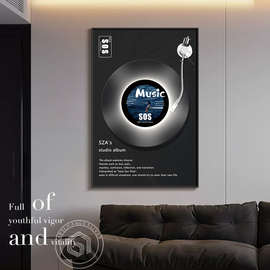 可挂画DIY唱片客厅装饰画落地桌面摆画餐厅电视背景墙主卧室挂画