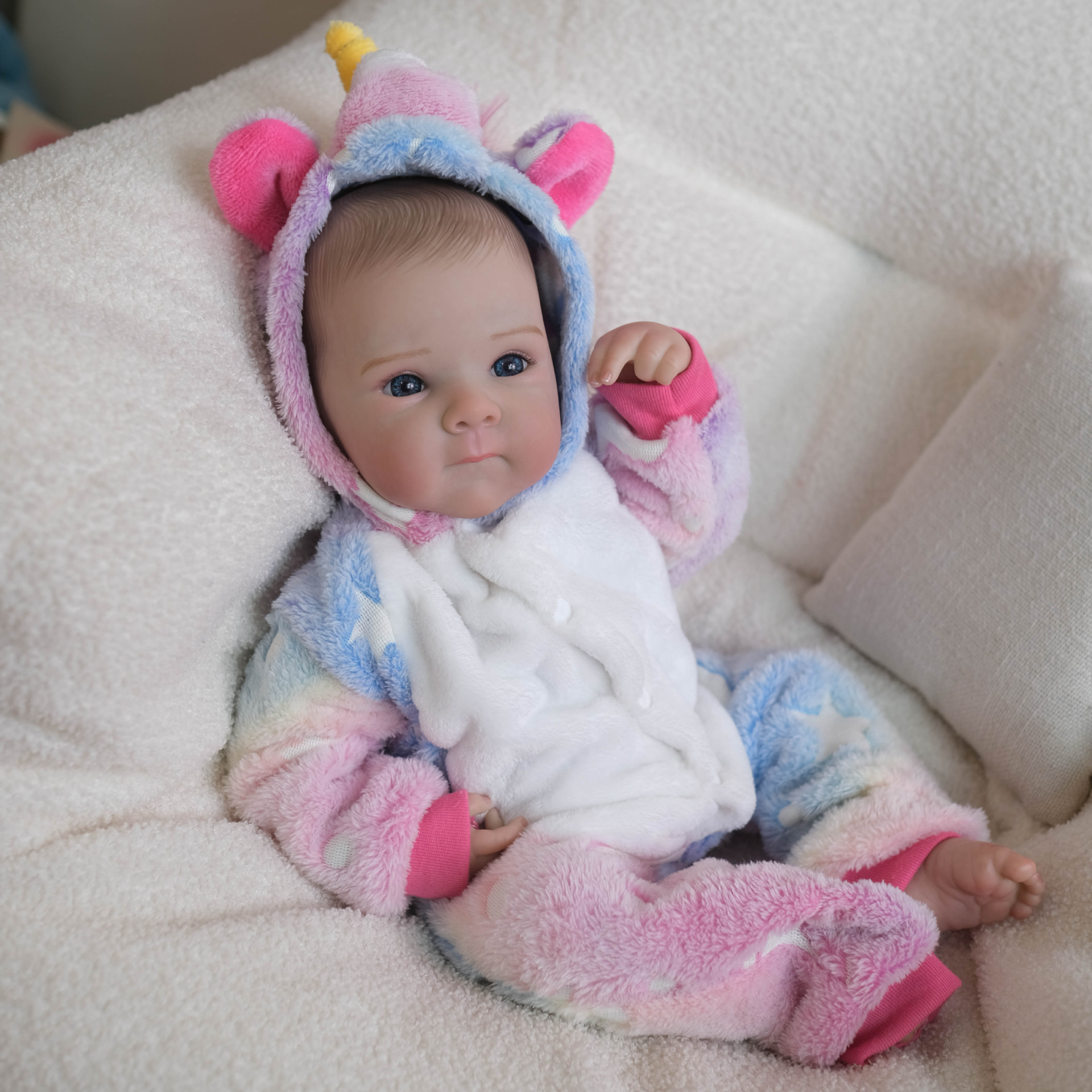 18 pulgadas polvo unicornio monje bettie simulación muñeca para niños regalos de vacaciones