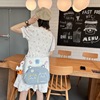 Brand capacious one-shoulder bag, shopping bag, cartoon shoulder bag, Korean style, internet celebrity