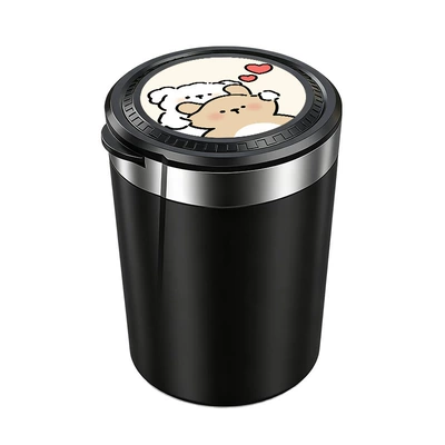 Car ashtray Cover, Automatic Lighting, Sealed, Flame-Retardant
