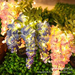 新しい LED ソーラー藤の花風景ライト中庭の地面プラグライト