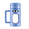 High-end glossy capacious cigarette holder with glass, tea, cup, fall protection