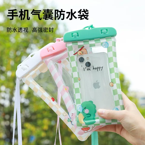 Underwater Airbag Mobile Phone Waterproof Bag, Sports Outdoor Swimming and Rafting Equipment, Touch-Screen Waterproof Bag with Touch-Screen Design