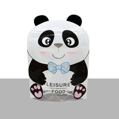 Cartoon self-sealing stand-up bag red panda hamster monkey lucky cat food squirrel eating cow rolled candy van bag