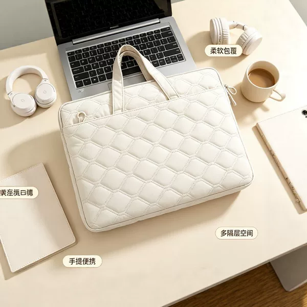 Cotton-Friendly Laptop Bag 14-16inch Notebook Bag Portable Shockproof Multi-Color Options Stylish Simple Design