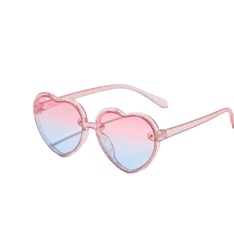 Nuevas gafas de sol infantiles personalizadas de Raine, estilo coreano retro, con montura en forma de corazón y diseño de abejita, gafas de sol infantiles a la moda.