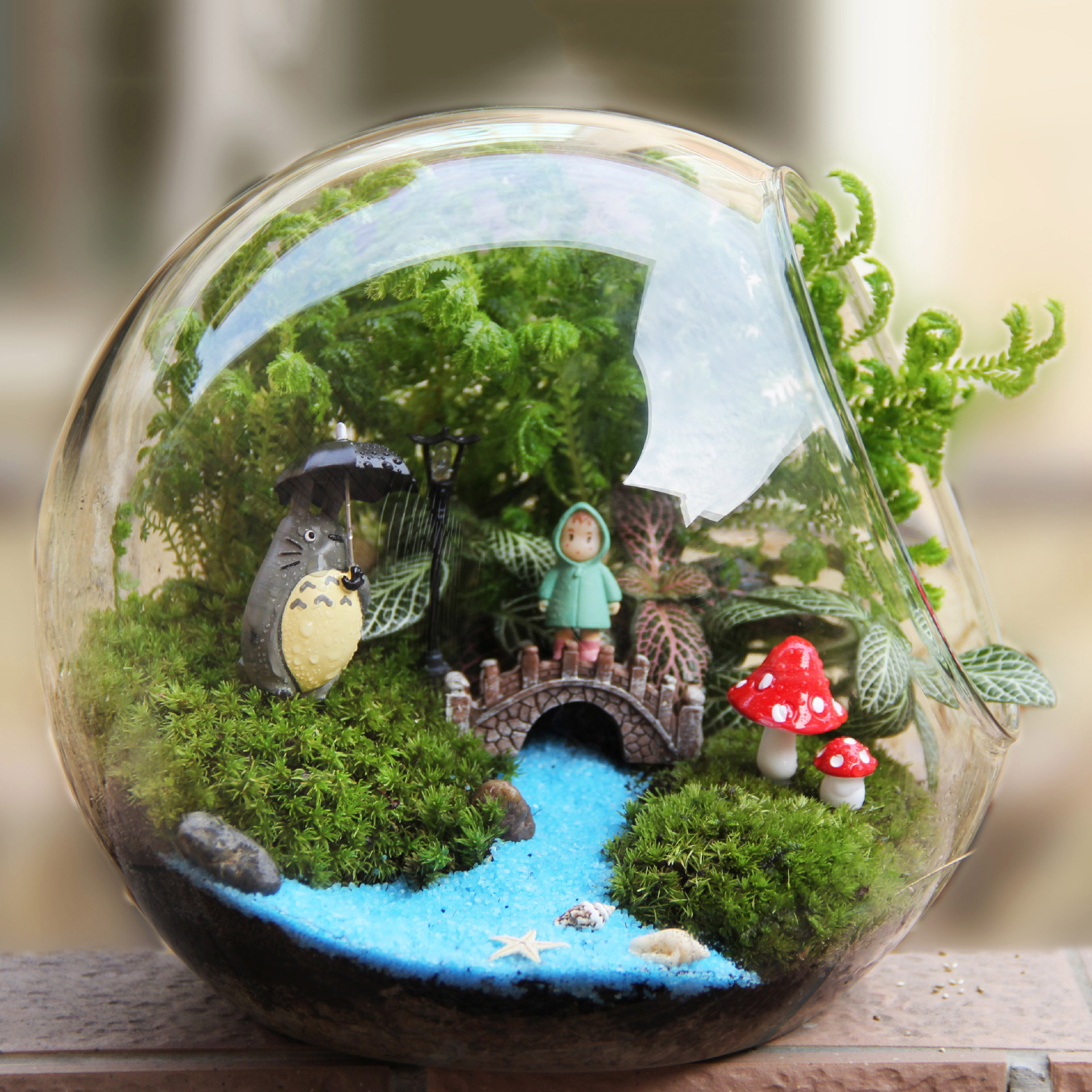 创意礼品礼物苔藓微景观微景观生态瓶斜口瓶植物小世界 阿里巴巴