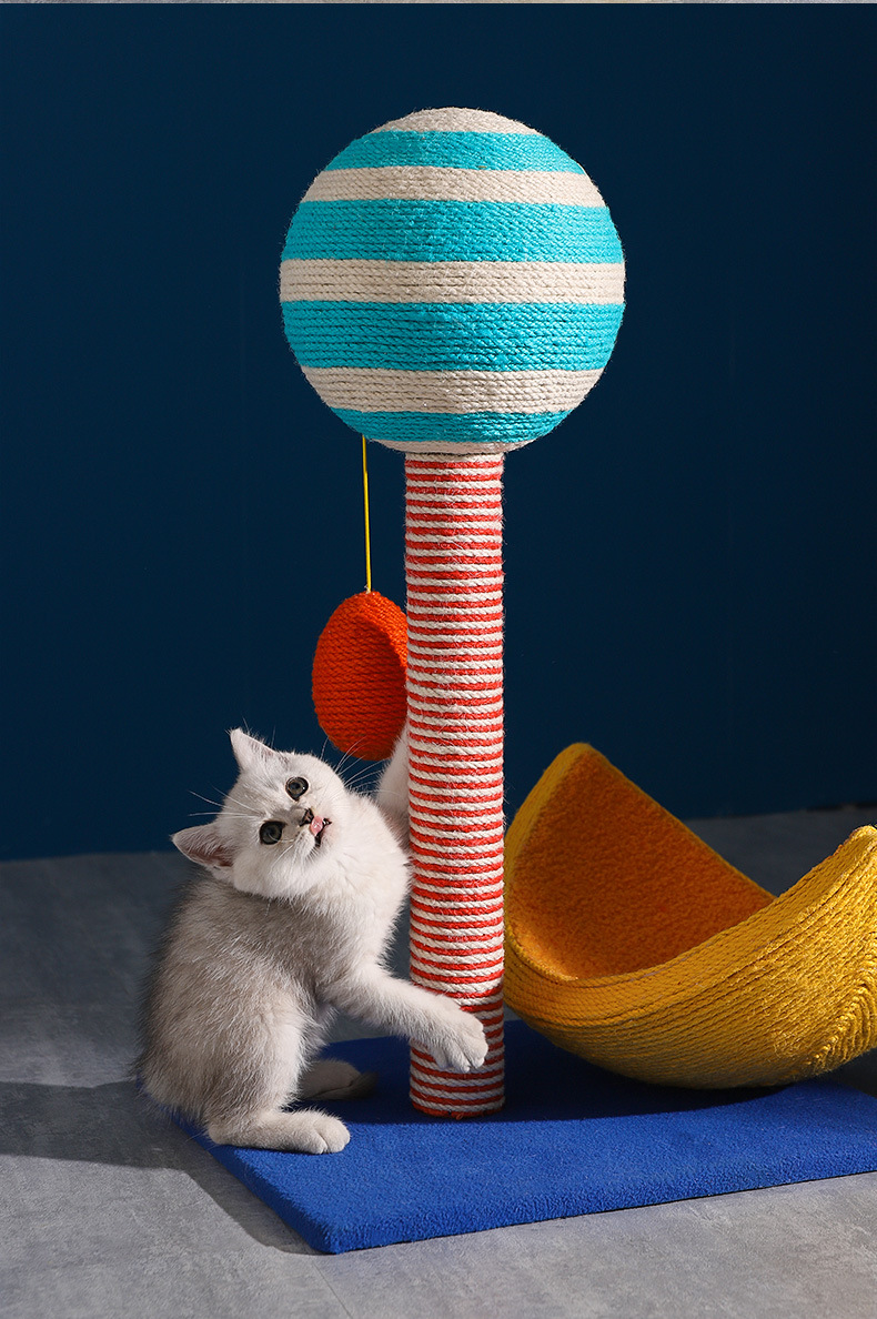 Four-tier Cat Tree With Sisal Scratching Post And Bed For Kittens_voghion.com