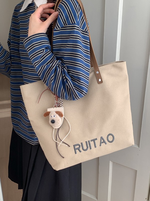 Bolsas transfronterizas para mujeres 2026 ventas calientes nuevas bolsas de lona casuales de gran capacidad, bolsas de hombro de moda para viajar.