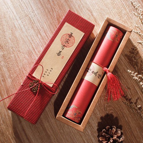 Personalized scroll retro invitation wedding creative invitation Chinese traditional Chinese style wedding invitation
