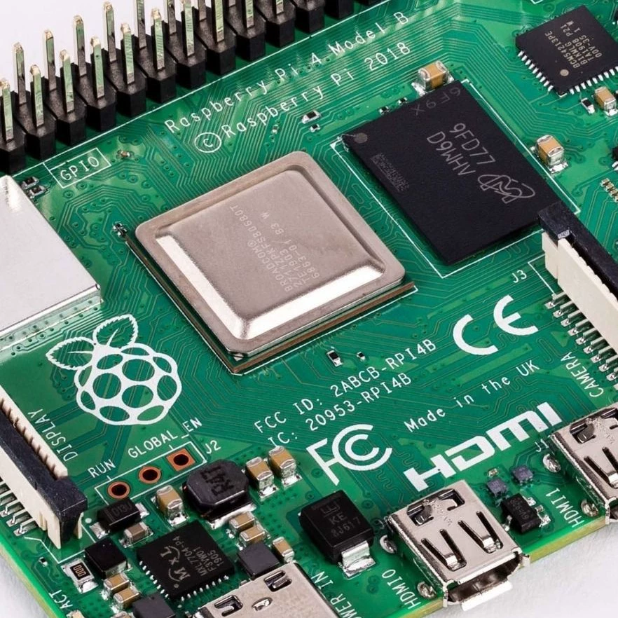Плата разработки Raspberry Pi 4 поколения, официальный оригинал 4B, Python, Bluetooth 5.0