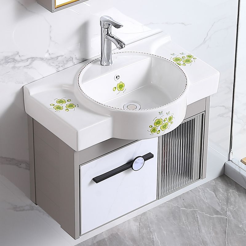 Wall-Mounted Washbasin Small Apartment Colorful Washbasin Bathroom Cabinet Combination Toilet Washbasin Bathroom Balcony Basin