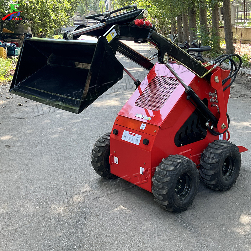 Cargador doméstico de orugas pequeño huerto agrícola pequeño montacargas manejo del sitio de construcción cargador de deslizamiento