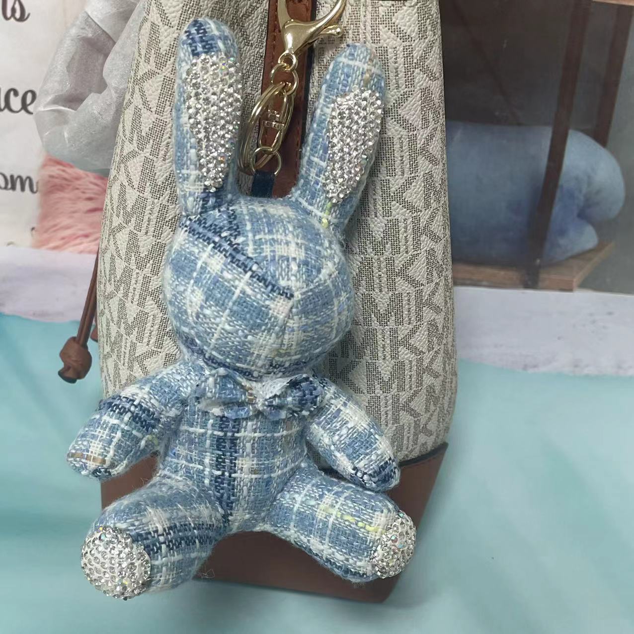 15cm 파란색 줄무늬 천