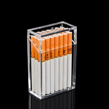 隐形磁扣加厚亚克力透明烟盒看清本质打火机烟盒包男女士便携烟具