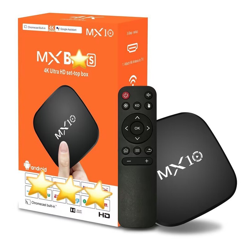 Foreign Trade Mx10 Set-Top Box Rk3228A Android 10 Tv Box 4K Hd Wifi Player Tv Box